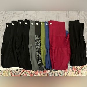 Lot of 9 Snapback Postpartum Preggo Leggings + 1 Maternity Legging XL / XXL